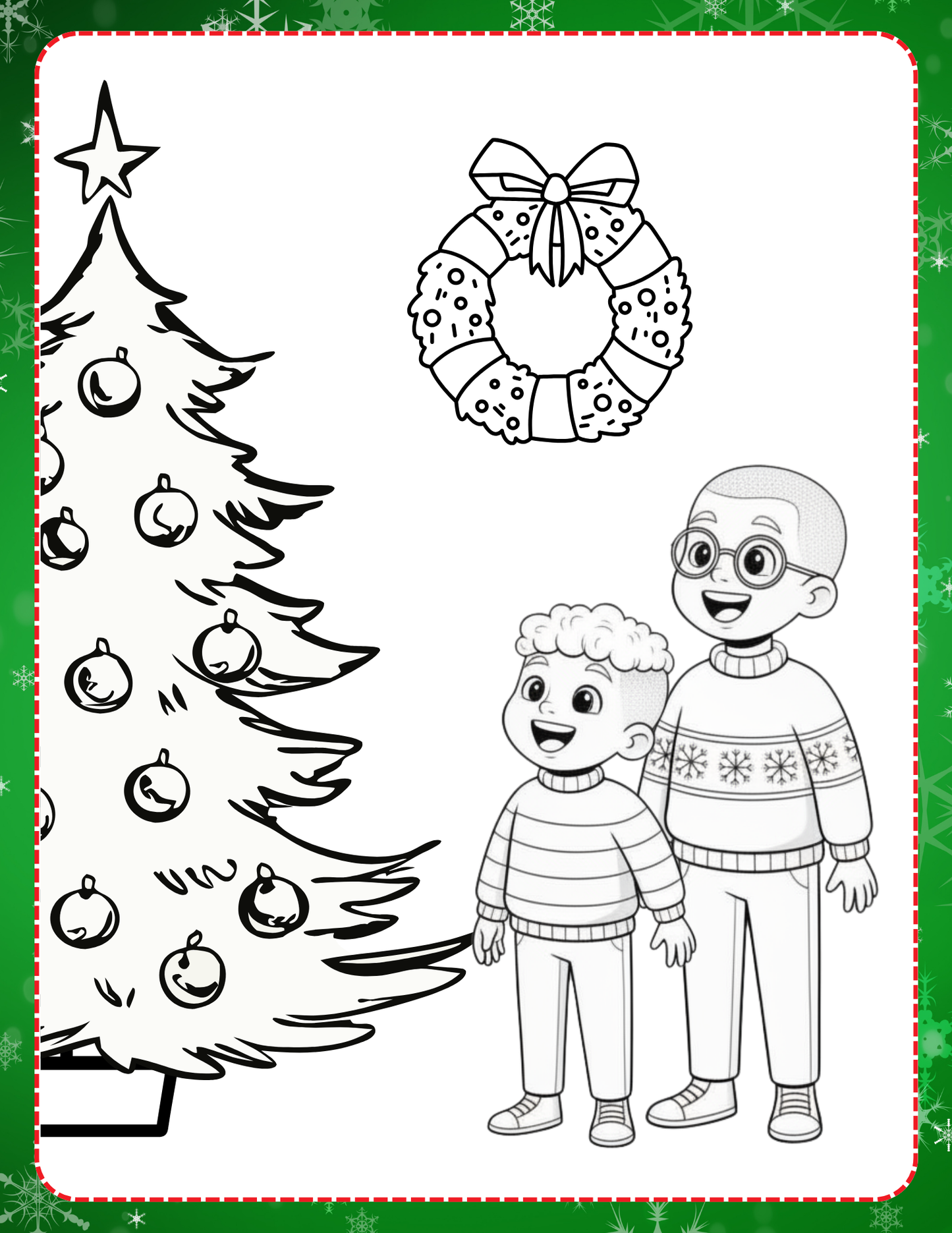Christmas Coloring & Activity Printable Book | 100+ Pages of Fun
