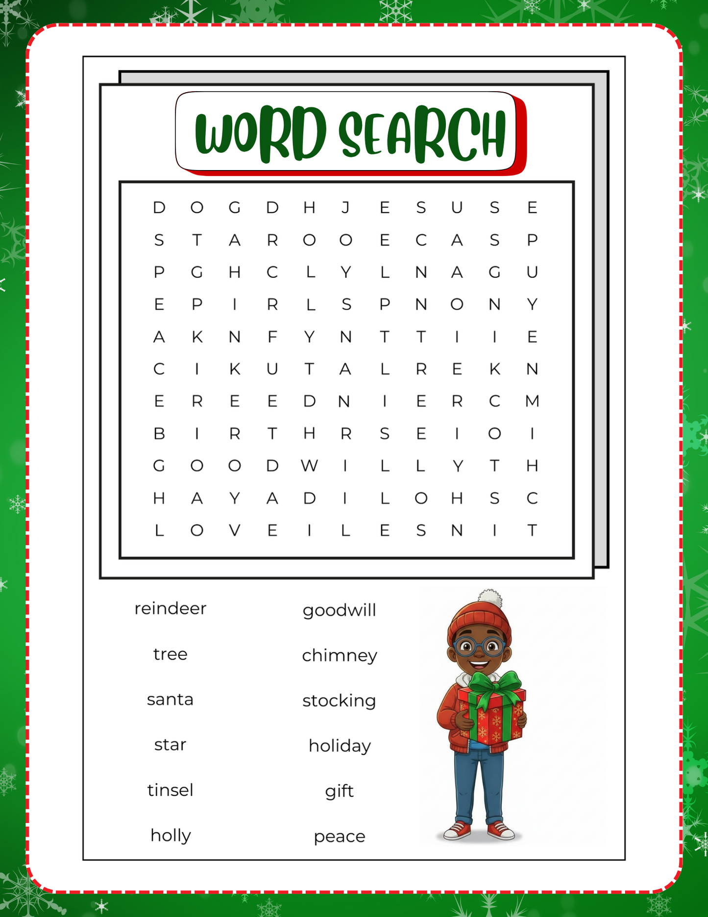 Christmas Coloring & Activity Printable Book | 100+ Pages of Fun