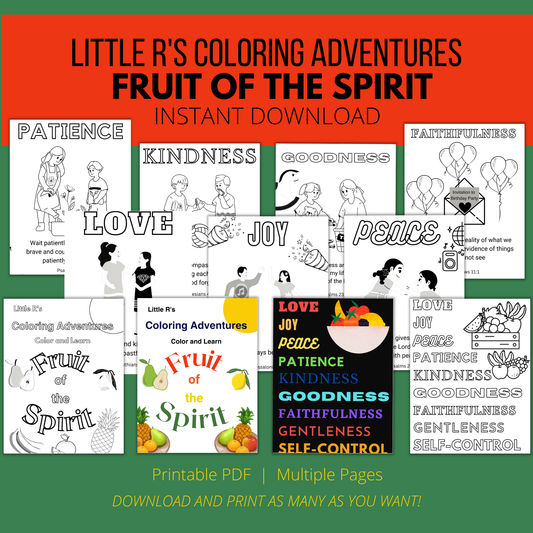 Fruit of the Spirit Coloring Printable Book