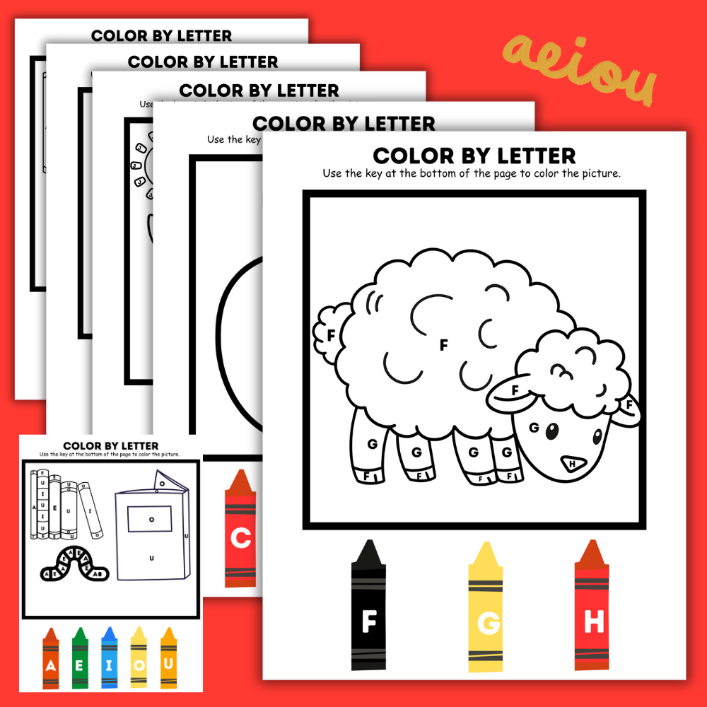 Color by Letter Activity Book