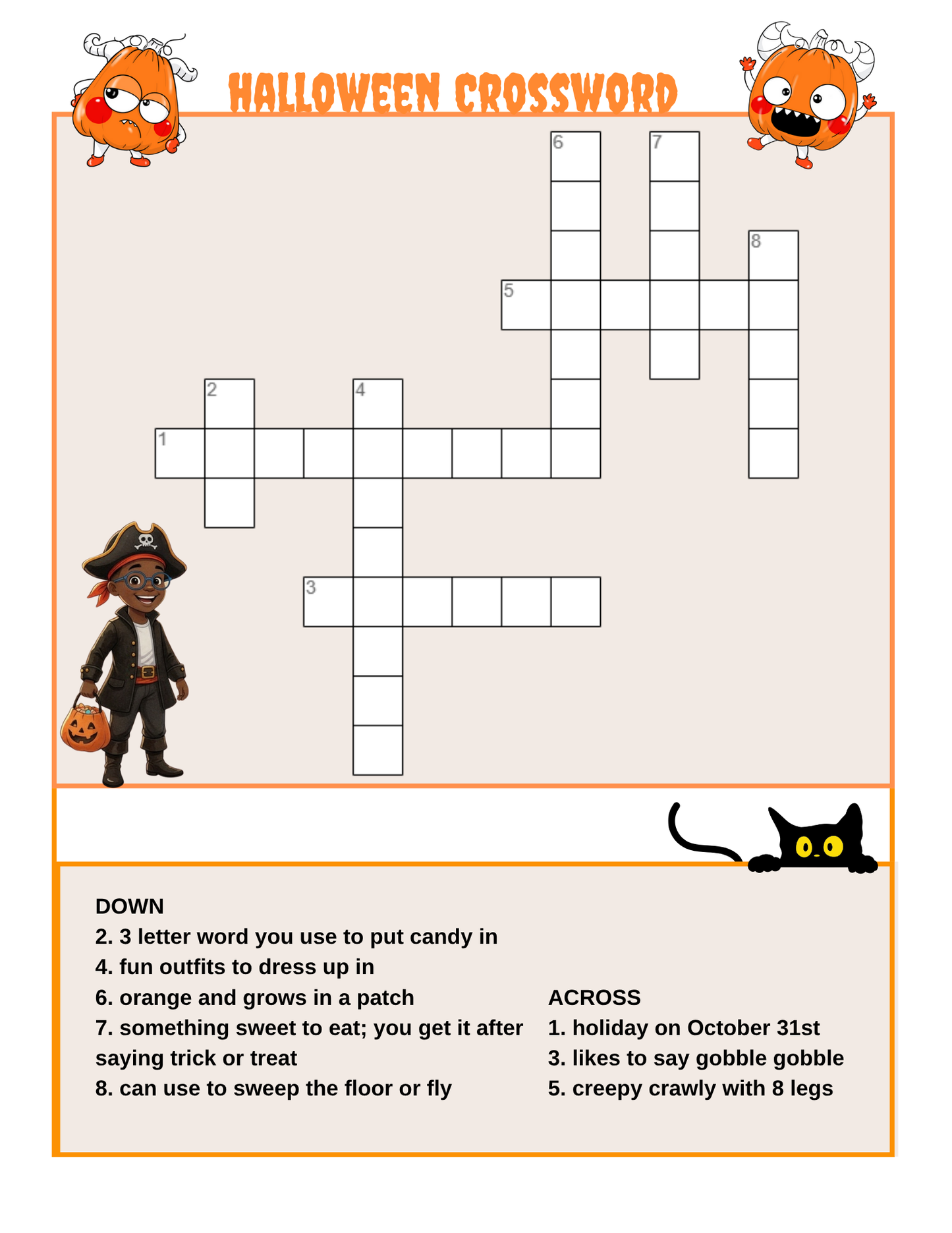 Halloween Kids Printable Activity Sheets | 45+ Fun Learning Pages