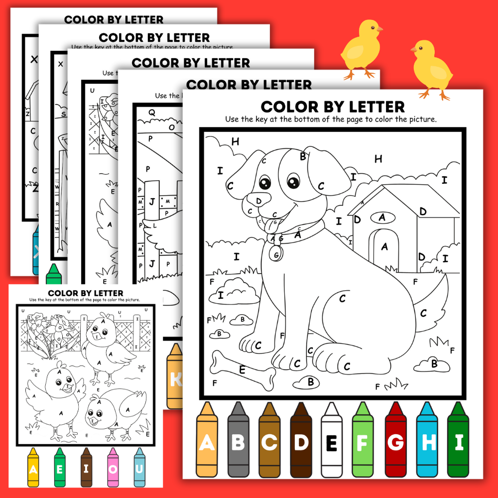 Color by Letter Activity Book