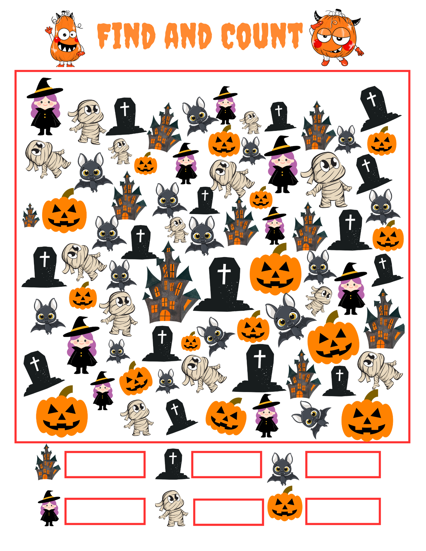 Halloween Kids Printable Activity Sheets | 45+ Fun Learning Pages