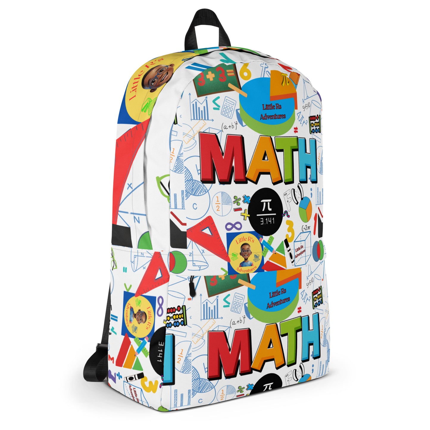Little Rs Adventures Math Backpack - Water-resistant & Laptop Ready