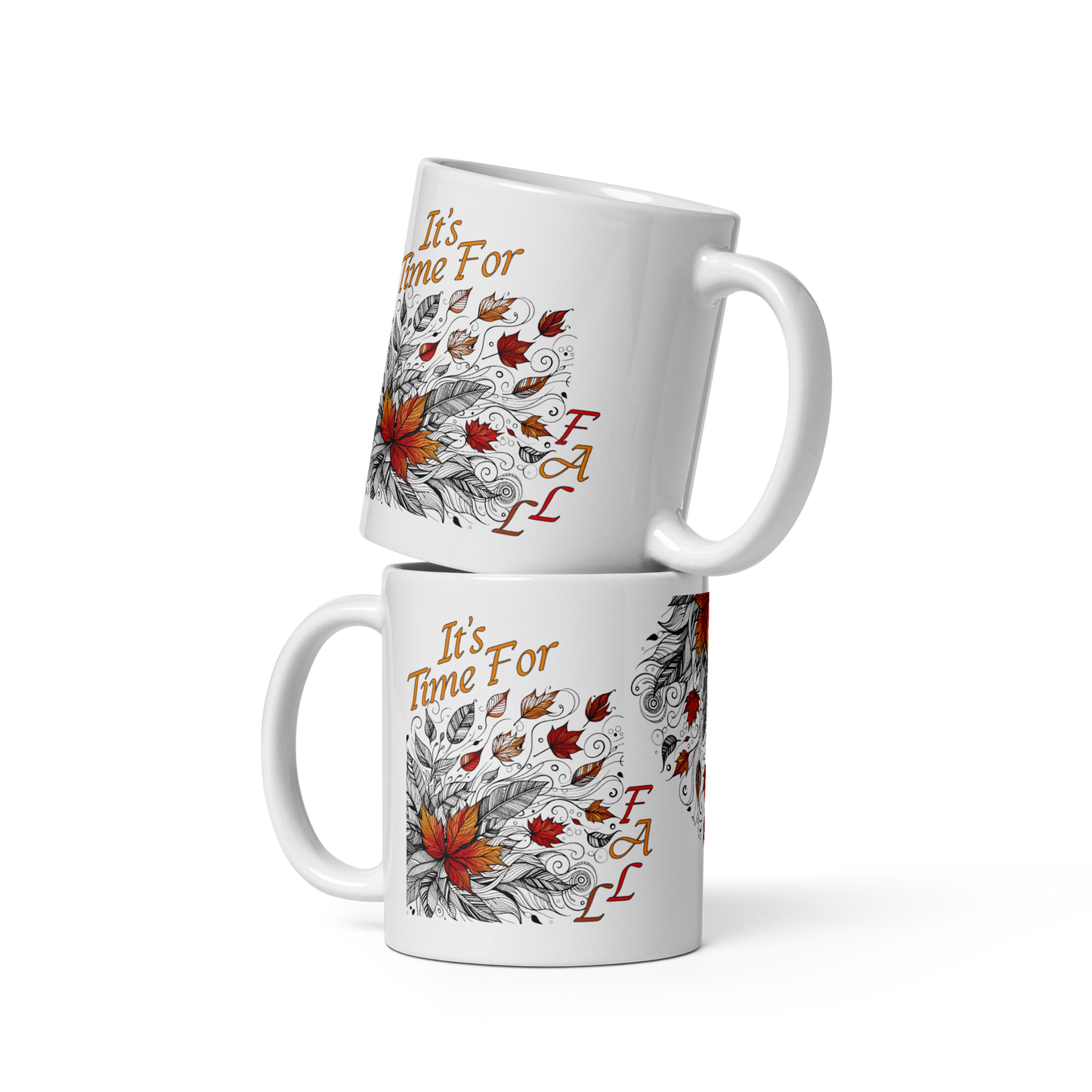 It’s Time for Fall Mug | Cozy Autumn Ceramic Coffee Cup Mug