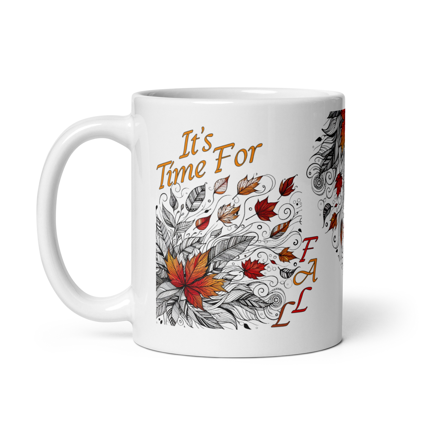 It’s Time for Fall Mug | Cozy Autumn Ceramic Coffee Cup Mug