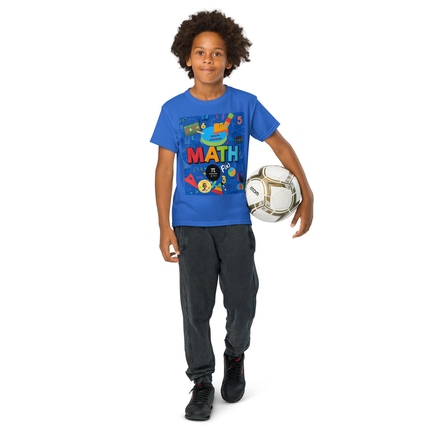Playful Math Blue Youth T-shirt